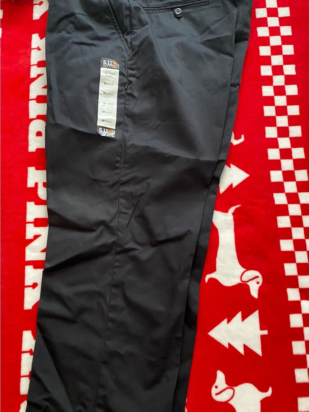 5.11 Tactical Men's Black Pants - Slim Fit